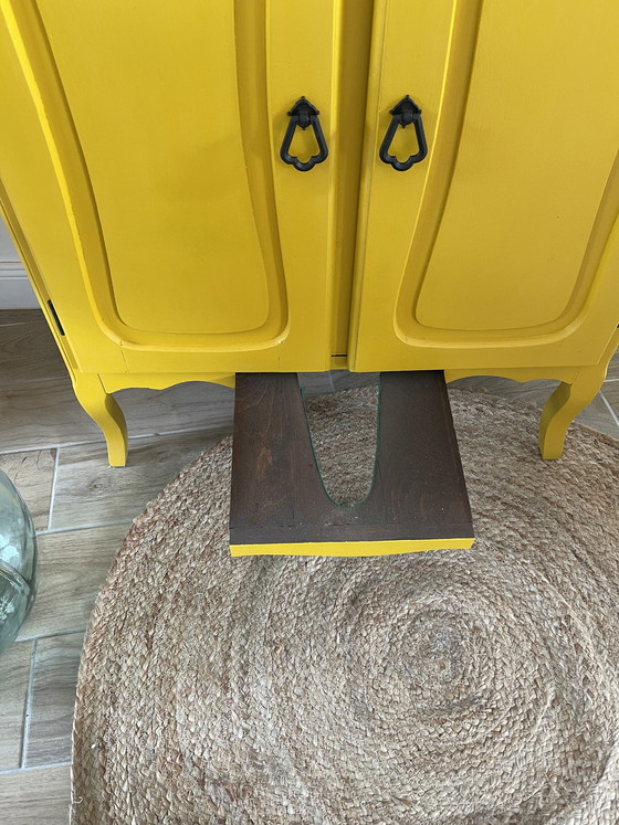 Image 1 of Antique entryway shoe cabinet