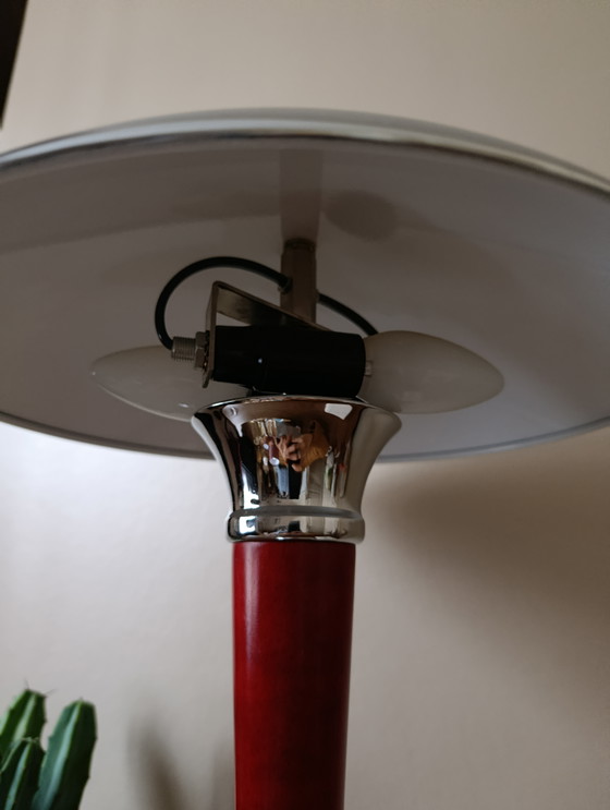 Image 1 of Mushroom lamp, also known as ocean liner lamp, Art Deco style, 1980