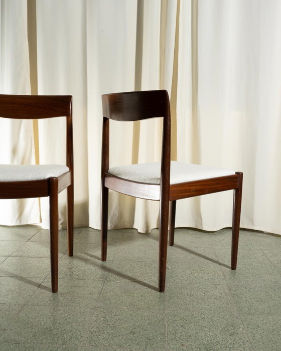Image 1 of 4 sedie da pranzo in teak di metà secolo