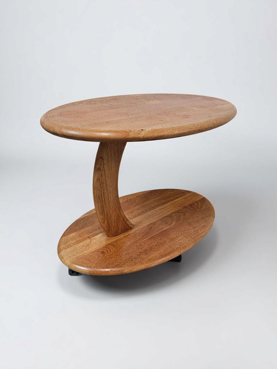 Image 1 of Designer teak side table Side table trolley Danish Design Made in Denmark