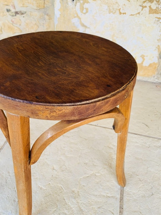 Sgabello vintage in legno curvato di Baumann, circa anni '50 – Sgabelli (photo 16 of 21)