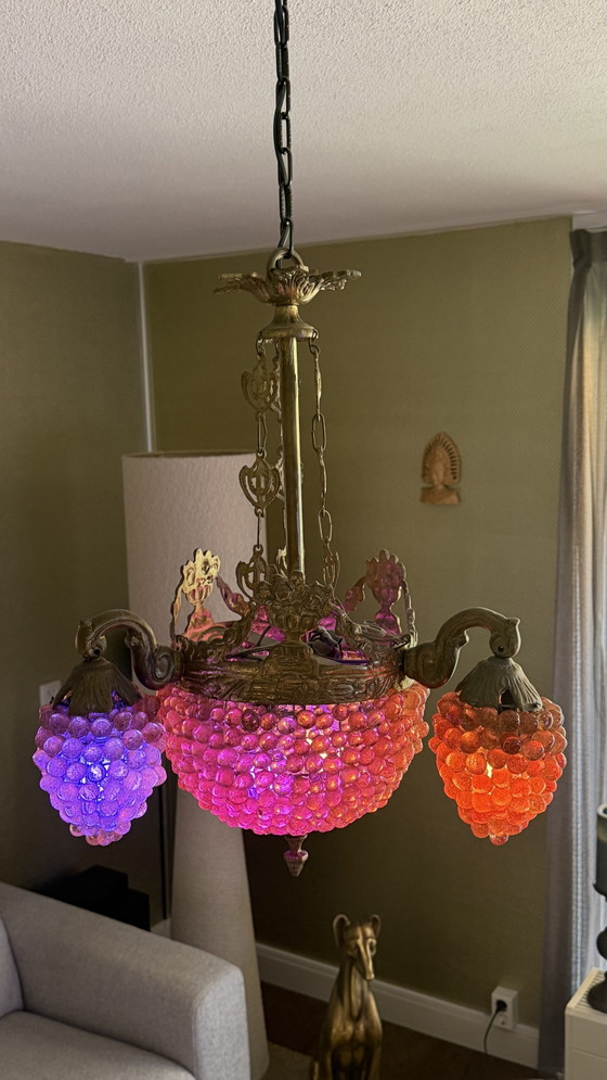 Image 1 of Handgemaakt Vitage Hanglamp - Kroonluchter -  Murano Stijl