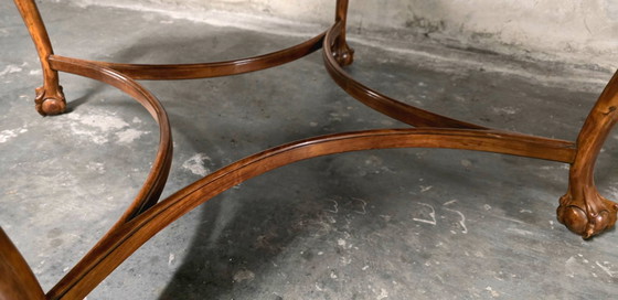 Image 1 of Salontafel of speeltafel in Regency/Lodewijk XV-stijl - 20e eeuw