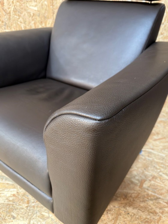 2 Jori-Sessel, bezogen mit braunem Leder – Leather (photo 7 of 17)