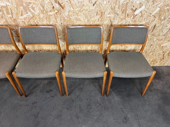 Image 1 of 6 sedie anni &#39;60-&#39;70 Sedia da pranzo in teak Niels O. Möller per JL Møllers anni &#39;60