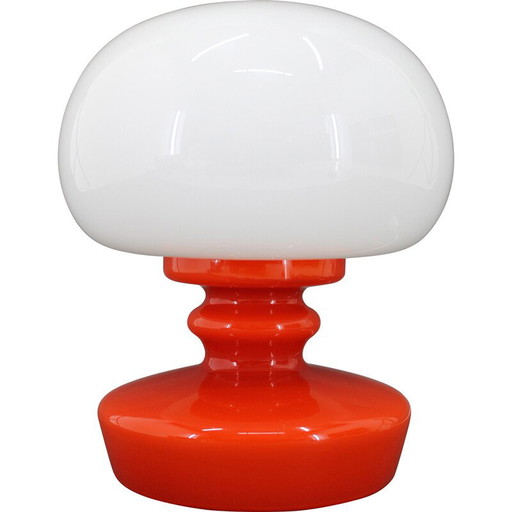 Tischlampe aus Opalglas von Stepan Tabery, Tschechoslowakei 1970