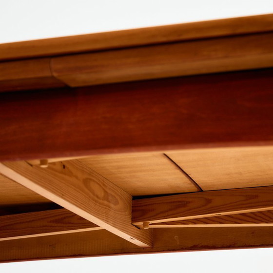 Image 1 of MK9976 Table de salle à manger restaurée en teck et chêne