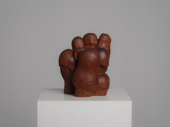Sculture astratte in legno intagliato, Paesi Bassi, anni '80 – Vintage (photo 2 of 8)
