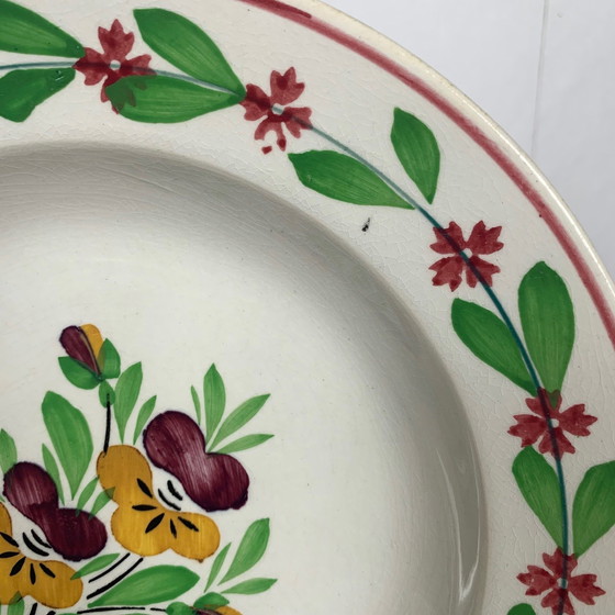 Image 1 of Set di 2 piatti fondi Sarreguemines, XIX secolo