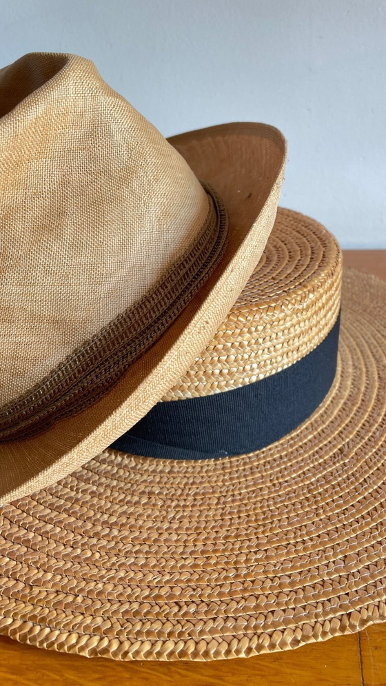 Image 1 of Déco CHAPEAUX de Paille Vintage