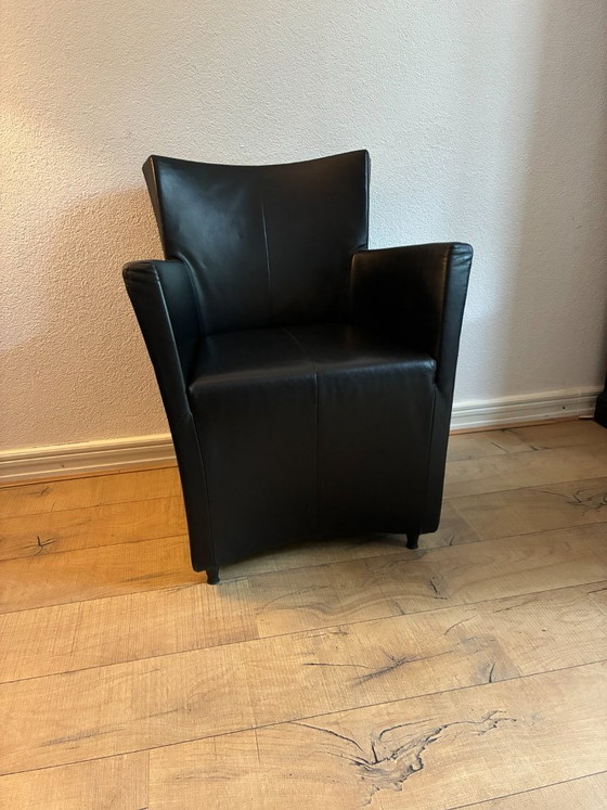 Ensemble de 3 fauteuils Montis – cuir noir – Leather (photo 6 of 13)