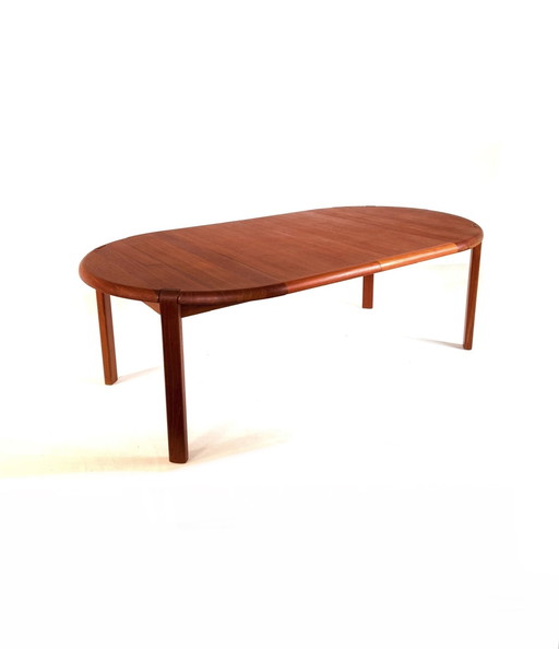 Vintage Danish extendable dining table, Niels Bach '70