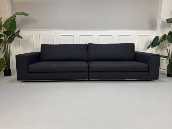 Image 1 of Sofá de diseño Minotti Hamilton, color azul grisáceo, modelo de exposición