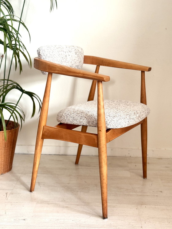 Image 1 of Vintage armrest chair office chair Lübke 1960s