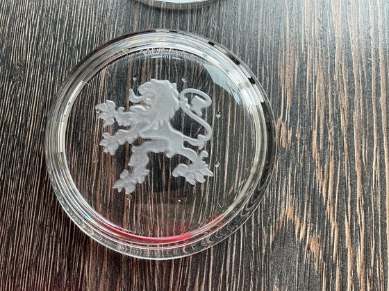 Image 1 of 6 posavasos de cristal Val-Saint-Lambert