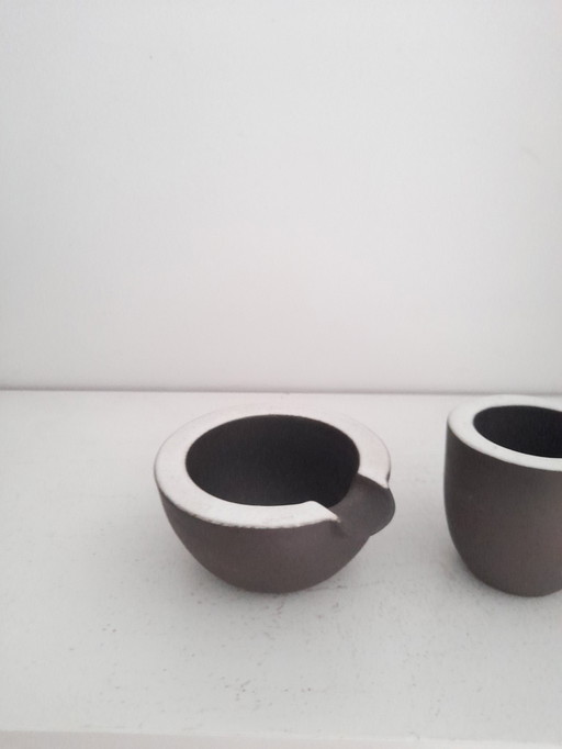 2 cendriers en céramique Jaap Ravelli