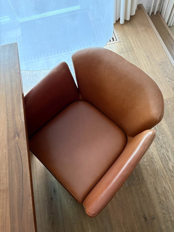 Image 1 of Montis Lotus lederen fauteuil - set van 5