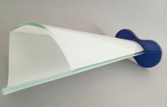 Image 1 of Ettore Sottsass vase en verre postmoderne "Lui" 1990 RSVP Italia Sottsass Associati