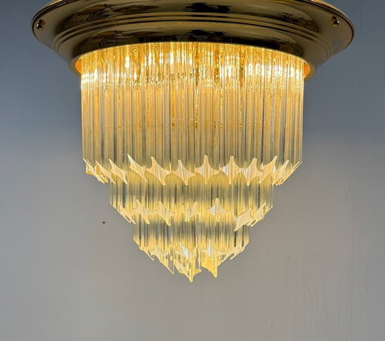 Image 1 of Ceiling light/lamp by Paolo Venini, Asta Quadrilobo, Murano glass, Italy, 1960s