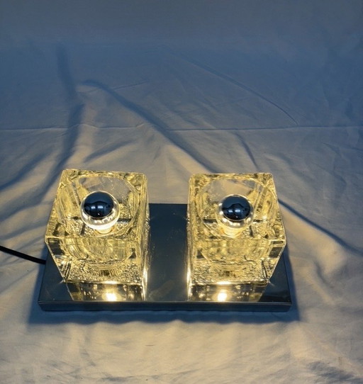 Peill & Putzler 'Ice Cube' wall lamp or ceiling lamp from the 1970s