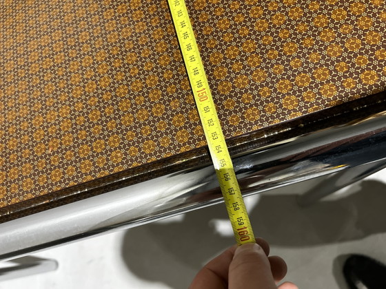Vintage MCM Dining Table – Metal, Chrome (photo 7 of 9)