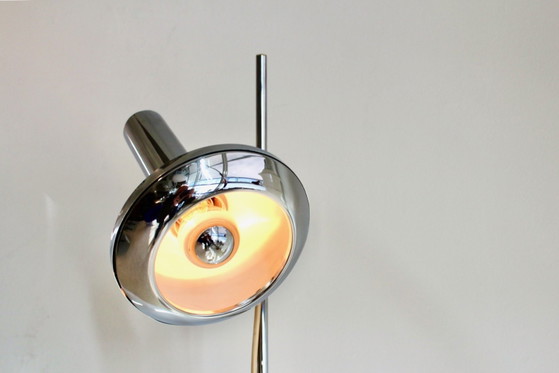 Lampadaire DGBM en métal chromé, Chrome (photo 3 sur 8)