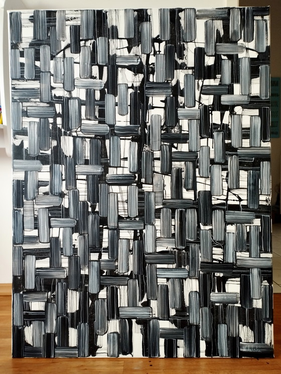 Image 1 of Natia Antadze Abstracte compositie XXL