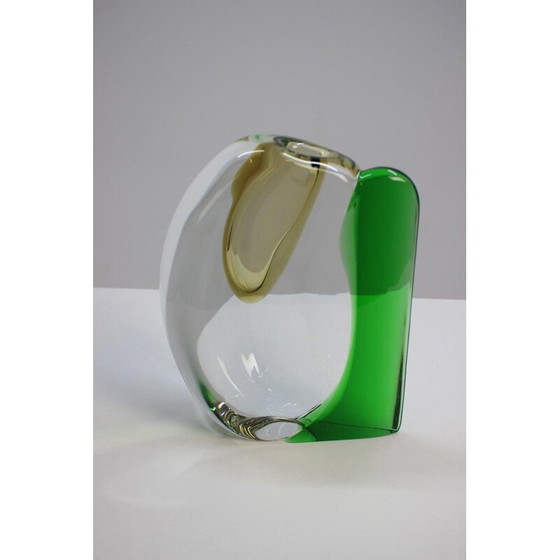Image 1 of Vintage glass vase by Jaroslav Svoboda for Skrdlovice, Czechoslovakia 1980