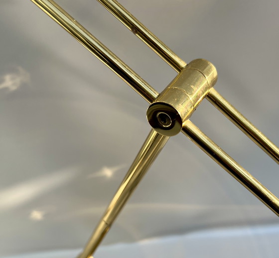 Image 1 of E.L.E. Leuchten – Lampada da scrivania in ottone massiccio dal design di metà secolo (circa anni '70/'80)