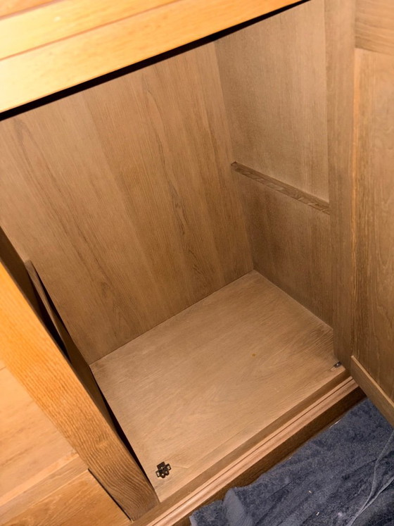 Wooden display cabinet with glass doors, Brown, Klassiek (photo 5 of 5)