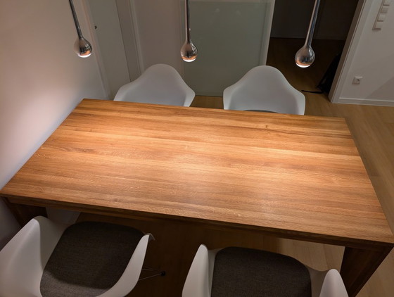 Tavolo da Pranzo in Rovere Massello Realizzato su Misura da Falegname, Tavoli da pranzo, Legno, Beige (foto 3 di 11)