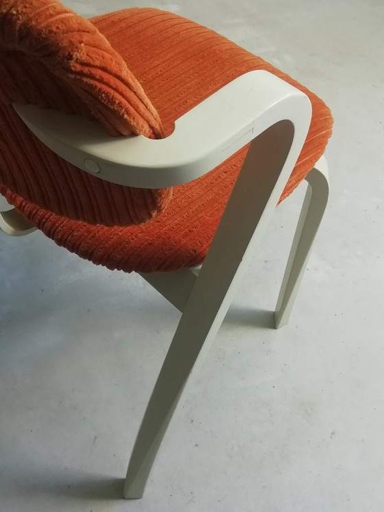 Image 1 of Orig. Asko Ilmari Tapiovaara Aslak Sedia 1946 FIN anni &#39;70 Sedia Arancione Artek