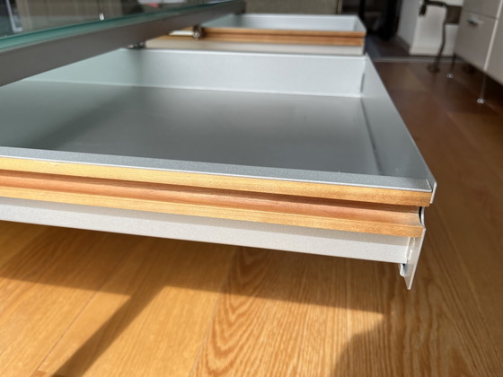 Image 1 of Table basse Desalto Helsinki Design | Verre dépoli et Gris Arctique