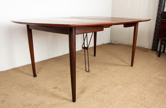 Image 1 of Very Large Danish extensible dining table, 260 cm, in teak by Henry Walter Klein for Bramin 1960.