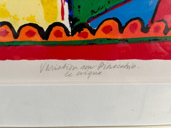 Image 1 of Corneille ha firmato "Variation sur Pinocchio le Cirque"