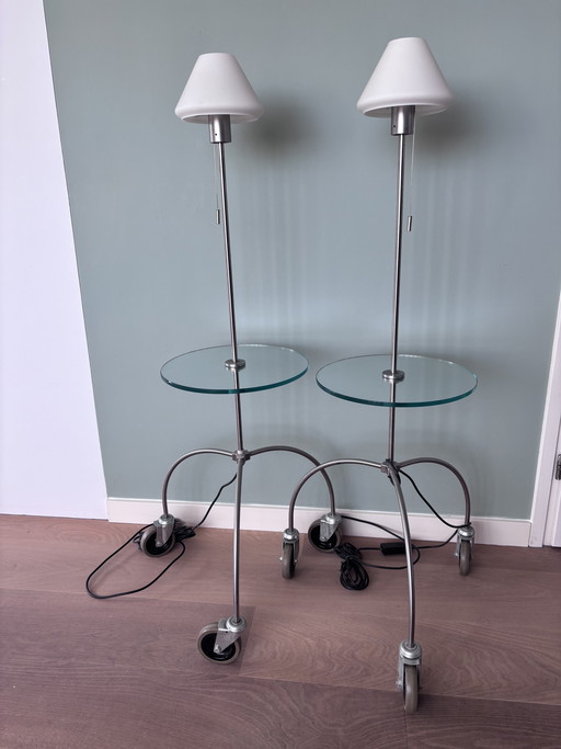 2x Jan des Bouvrie lamp/tafeltje