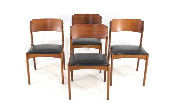 Image 1 of Set van 4 stoelen in de stijl van Erik Buch model 49 vintage