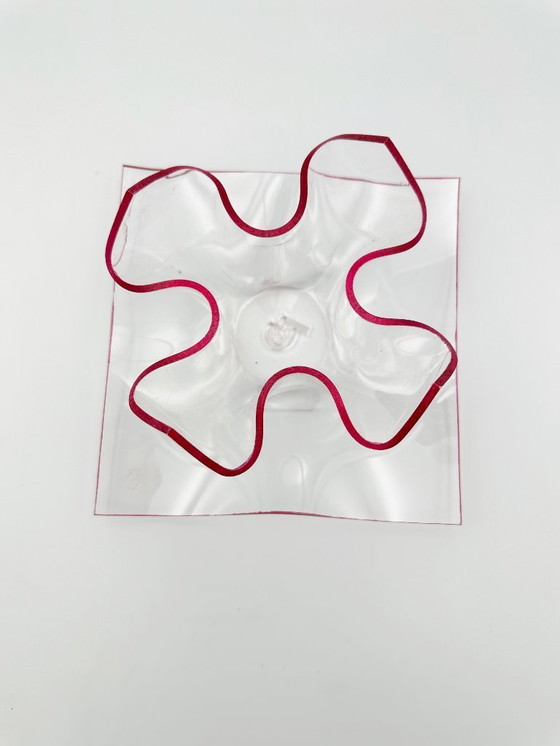 Image 1 of Bol et soucoupe en plexiglas de l'ère spatiale des années 70