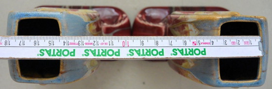 Image 1 of Thulin Pottery - 2 vases - #277 - Earthenware - Pair of Art Deco Vases