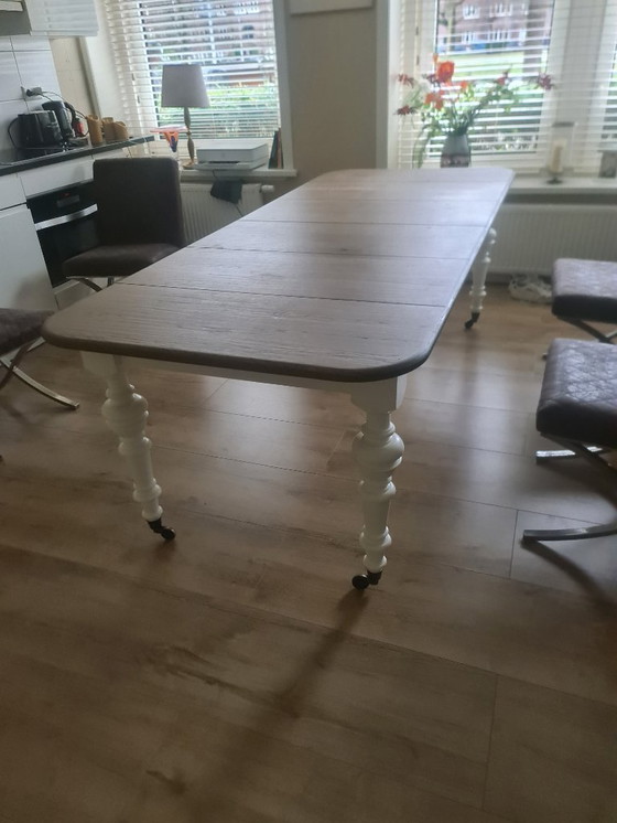 Image 1 of Oak wooden dining table