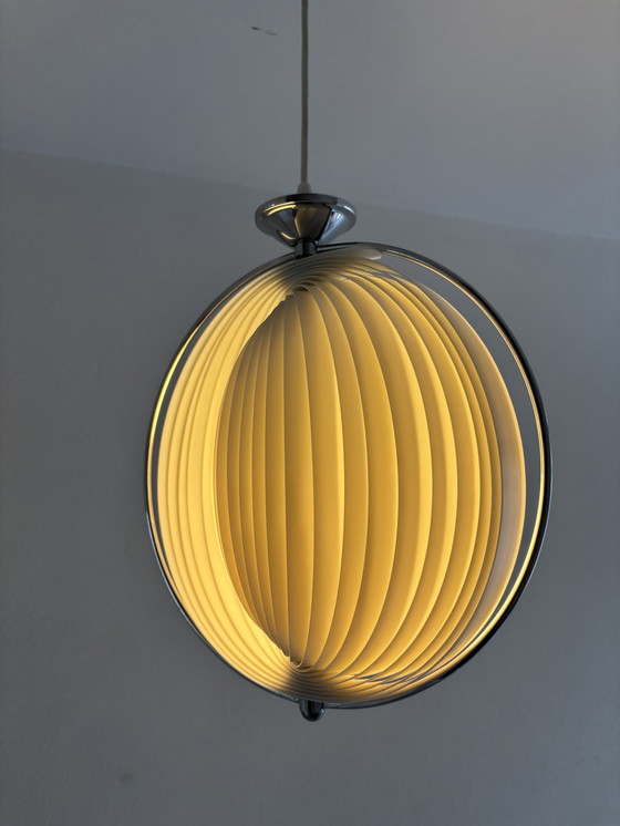 Image 1 of Kare design vintage lamellen moon lamp jaren 80