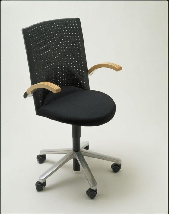 2 Wilkhahn Bureaustoelen – polished steel, Wood (photo 5 of 5)