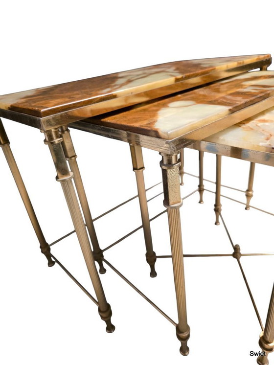 Image 1 of 2295 Hollywood Regency Mimiset-Marmorplatten, schwarz