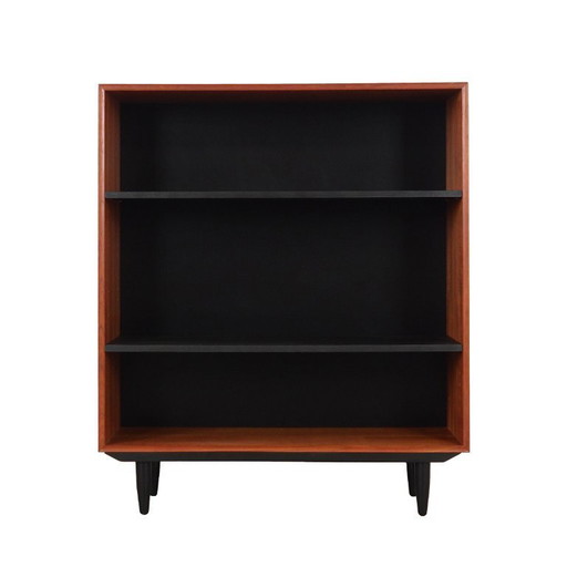 Librería de teca, diseño danés, década de 1970, producción: Dinamarca