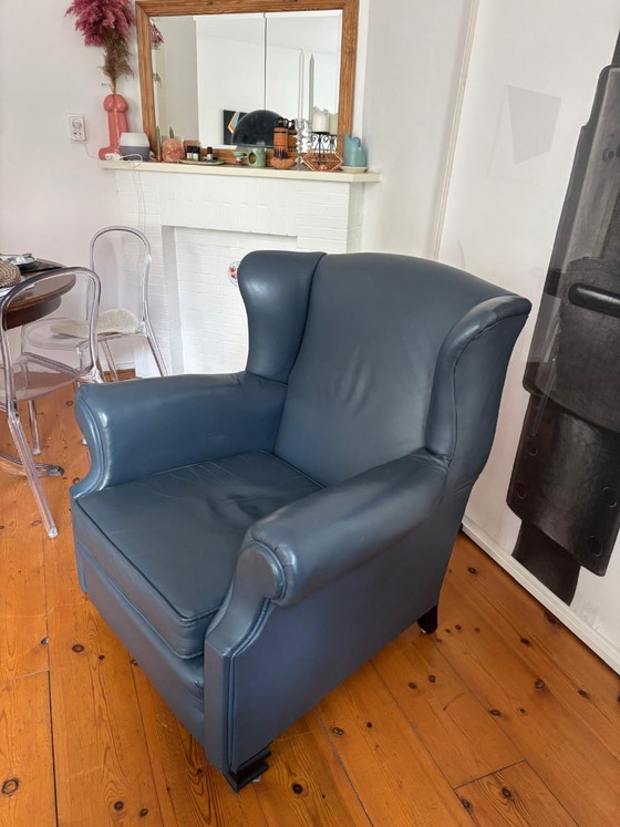 Leder Chesterfield Sessel – Leather, Wood (photo 4 of 5)