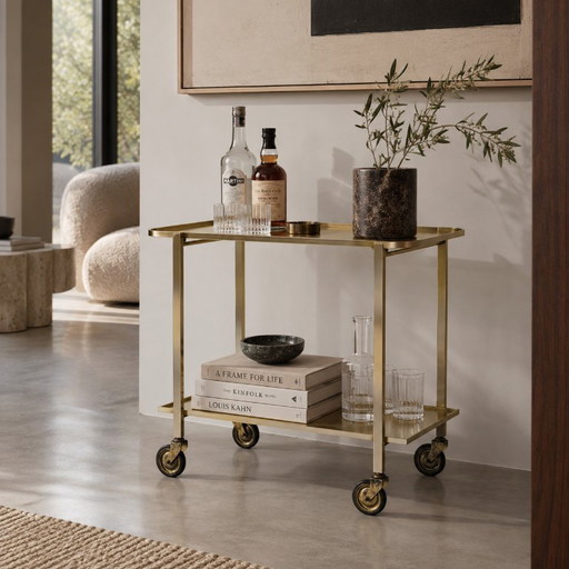 Mid-Century Servierwagen Bar Trolley