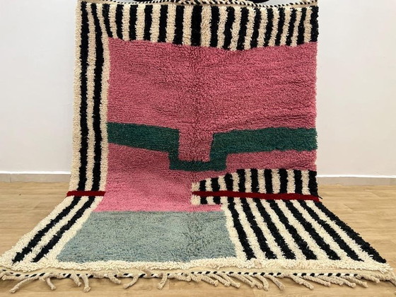 Image 1 of Alfombra Beni Mrirt de Marruecos, tejida a mano en pura lana, 250 x 250 cm.