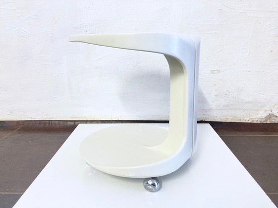 Image 1 of Plastic theewagen, bijzettafel, Space Age-design, jaren 70
