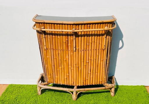 Barra estilo 'Tiki' de bambú ~ Estilo vintage de los años 50 ~ Mostrador