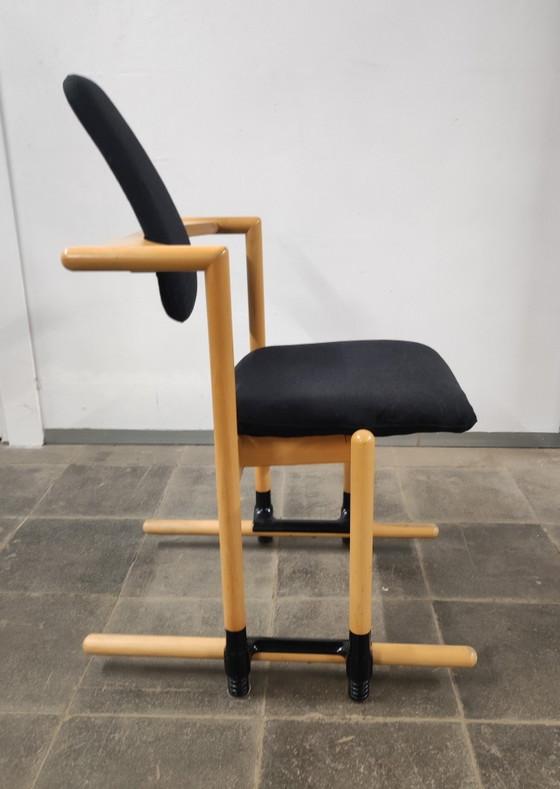 Flysit Chair by Stokke # Design Peter Opsvik – Chairs and lounge chairs, Textile, Wood (photo 2 of 7)